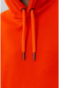 Женская худи с капюшоном  Премиум Оранжевая 340гр/м.кв