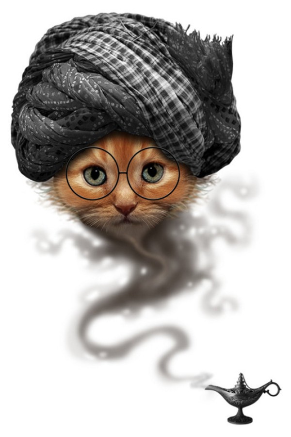 Принт "Кот Джин"