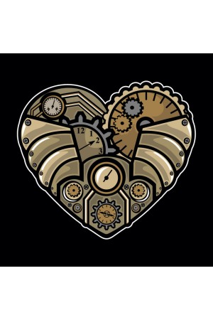 Принт "Steampunk Heart"