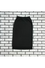 Юбки из футера Юбка из футера длинная с разрезом однотонная черная 9 Юбка из футера длинная с разрезом однотонная черная Магазин Толстовок Юбки из футера