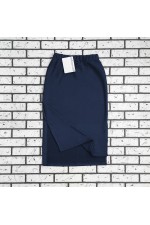 Юбки из футера Юбка из футера длинная с разрезом однотонная цвет индиго 5 Юбка из футера длинная с разрезом однотонная цвет индиго Магазин Толстовок Юбки из футера