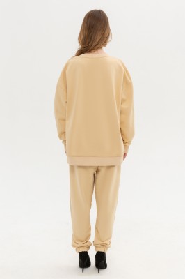 Костюм со свитшотом оверсайз и брюками -закажите со склада в Москве или пошив оптом на швейной фабрике