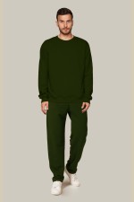  Demisezon suit sweatshirt and basic pants khaki man XL-52-Unisex-(Мужской)    Костюм демисезонный: cвитшот классческий и базовые брюки без начеса в цвете хаки 