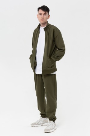 Мужской летний спортивный костюм хаки : Олимпийка и штаны 