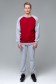  Sportsuit: sweatshirt sweatpans reglan gray-bordo thin fabric 4XL-58-Unisex-(Мужской)    Мужской бордовый спортивный костюм летний: бордовый свитшот реглан и серые брюки 