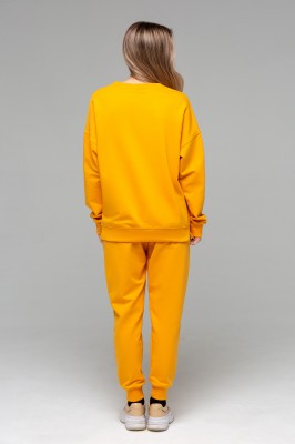 Летний костюм с брюками и свитшотом женский подойдет для жаркой погоды и спортивных тренировок. Однотонный костюм идеален для печати рисунка и лого...