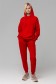  Flight suit joggers hoodies RED L-44-46-Woman-(Женский)    Летний женский спортивный костюм красный: худи с рукавом оверсайз и брюки джоггеры 