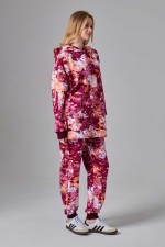 Костюм на лето яркий с принтом акварель оверсайз худи с капюшоном и джоггеры   Магазин Толстовок Спортивные костюмы