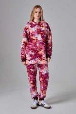 Костюм на лето яркий с принтом акварель оверсайз худи с капюшоном и джоггеры   Магазин Толстовок Спортивные костюмы