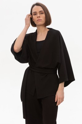 Брючный костюм кимоно для женщин оптом в Москве от производителя. Однотонный, подходит под печать или вышивку. Все виды брендирования.