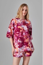  Подростковая футболка оверсайз Акварель