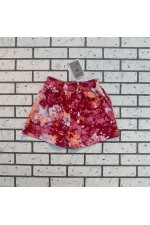 Летний яркий костюм: футболка оверсайз и шорты с высокой талией с принтом акварель   Магазин Толстовок Летний костюм: футболка оверсайз и шорты