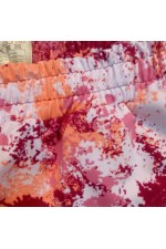 Летний яркий костюм: футболка оверсайз и шорты с высокой талией с принтом акварель   Магазин Толстовок Летний костюм: футболка оверсайз и шорты