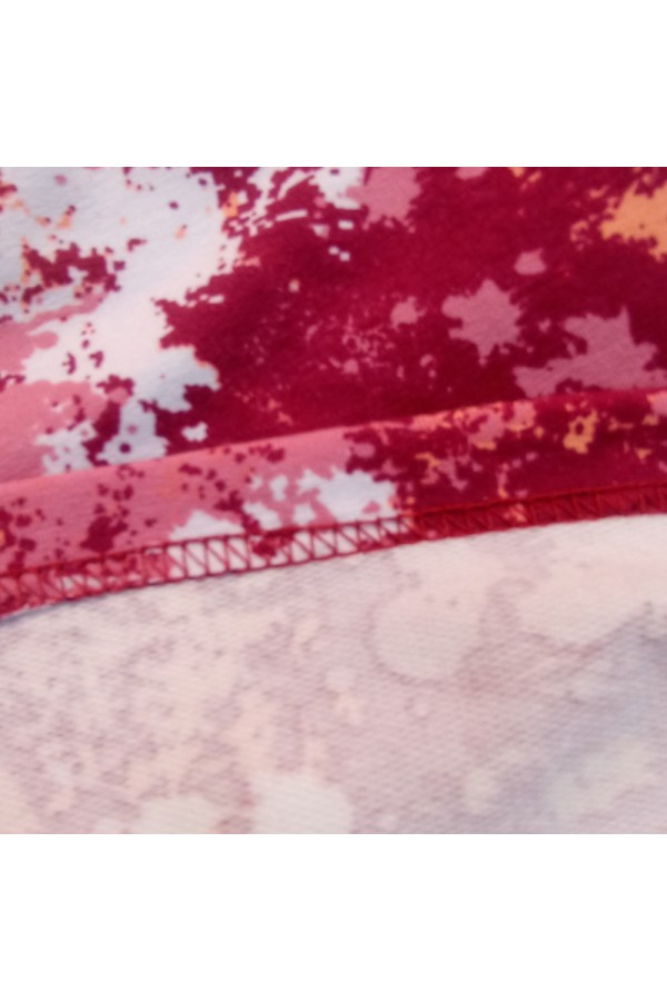 Летний яркий костюм: футболка оверсайз и шорты с высокой талией с принтом акварель   Магазин Толстовок Летний костюм: футболка оверсайз и шорты