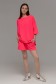  Summer suit t-shirt Neon Pink S-40-42-Woman-(Женский)    Летний костюм: Футболка оверсайз и шорты с высокой талией НЕОН Розовый 