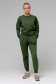 Женский темно-зеленый(хаки) спортивный костюм: Тёмно-зеленый(хаки) свитшот и Тёмно-зеленые(хаки) брюки   Магазин Толстовок Летний спортивный костюм: свитшот и джоггеры - Женские