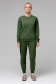  Женский спорткостюм: темно-зеленый(хаки) летний S-40-42-Woman-(Женский)    Женский темно-зеленый (хаки) спортивный костюм: Тёмно-зеленый(хаки) свитшот и Тёмно-зеленые(хаки) брюки 
