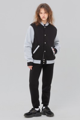 Костюм бомбер и спортивные брюки зимний утепленный