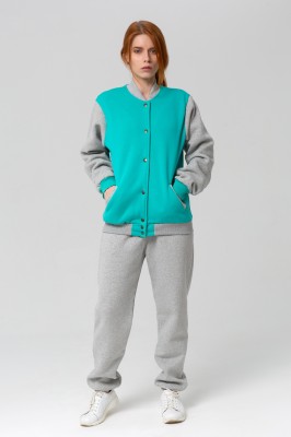 Бомбер костюм женский: яркие цвета, лаконичный дизайн, однотонный