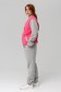 Женский спортивный костюм: розовый бомбер и серые брюки   Магазин Толстовок Женские спортивные костюмы