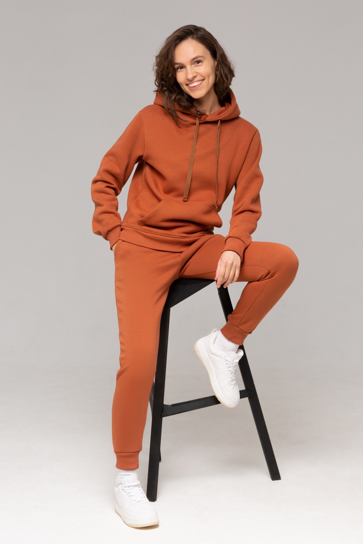 Premium sport suit Terracotta color  - Спортивный костюм Кемел цвет Терракотовый — фото 7