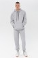  Jogging suit: Anorak zip-hoodie and Sport pans « Gray Melange » 3XL-56-Unisex-(Мужской)    Мужской зимний спортивный костюм серый-меланж: худи с короткой молнией-анорак и теплые спортивные брюки 