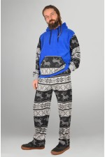 Мужской зимний спортивный костюм утепленный: худи и брюки с принтом олени   Магазин Толстовок Все худи толстовки свитшоты больших размеров