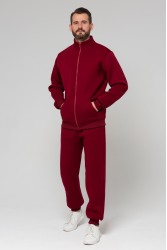 Мужской зимний спортивный костюм бордовый : Олимпийка + штаны 