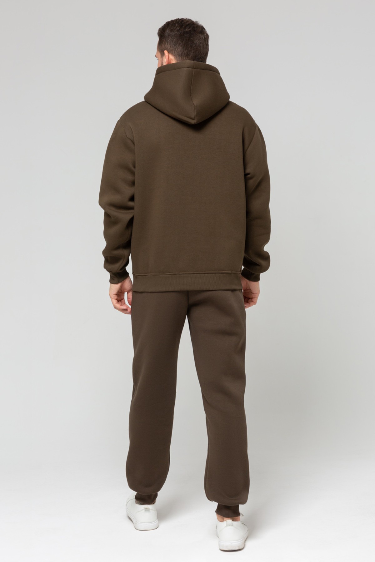 Спортивный костюм хаки худи и брюки премиум утепленные | Premium tracksuit khaki color — фото 5