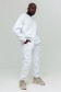 Белый мужской спортивный костюм оверсайз утепленный: свитшот и брюки   Магазин Толстовок Комплект: Свитшот OVERSIZE и брюки JOGGERS