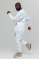 Белый мужской спортивный костюм оверсайз утепленный: свитшот и брюки   Магазин Толстовок Комплект: Свитшот OVERSIZE и брюки JOGGERS