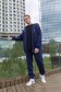 Темно синий спортивный костюм Оверсайз на молнии мужской утепленный   Магазин Толстовок Спортивный костюм: оверсайз и джоггеры