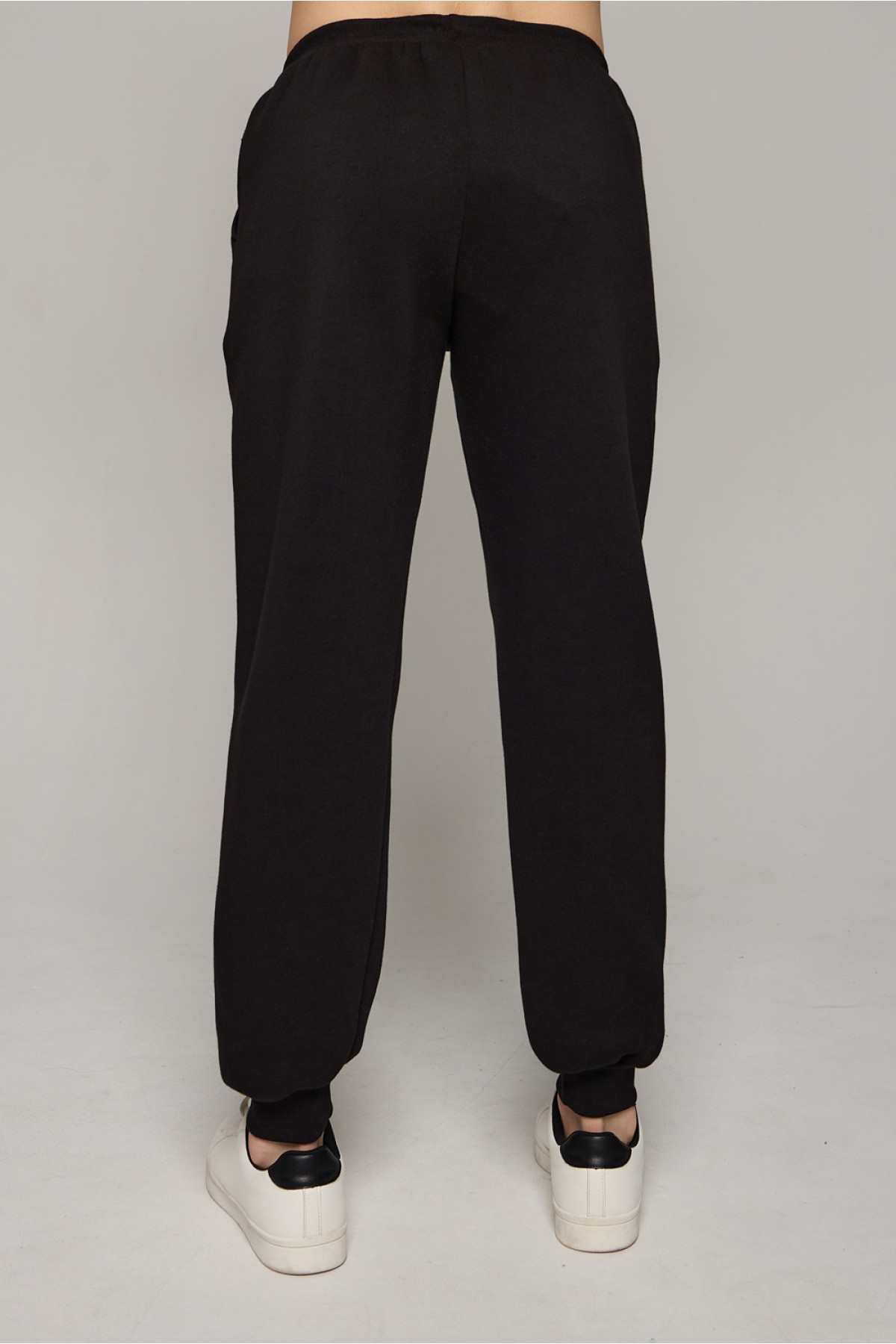 Спортивный костюм черный худи и брюки премиум утепленные | Premium tracksuit Black color — фото 12