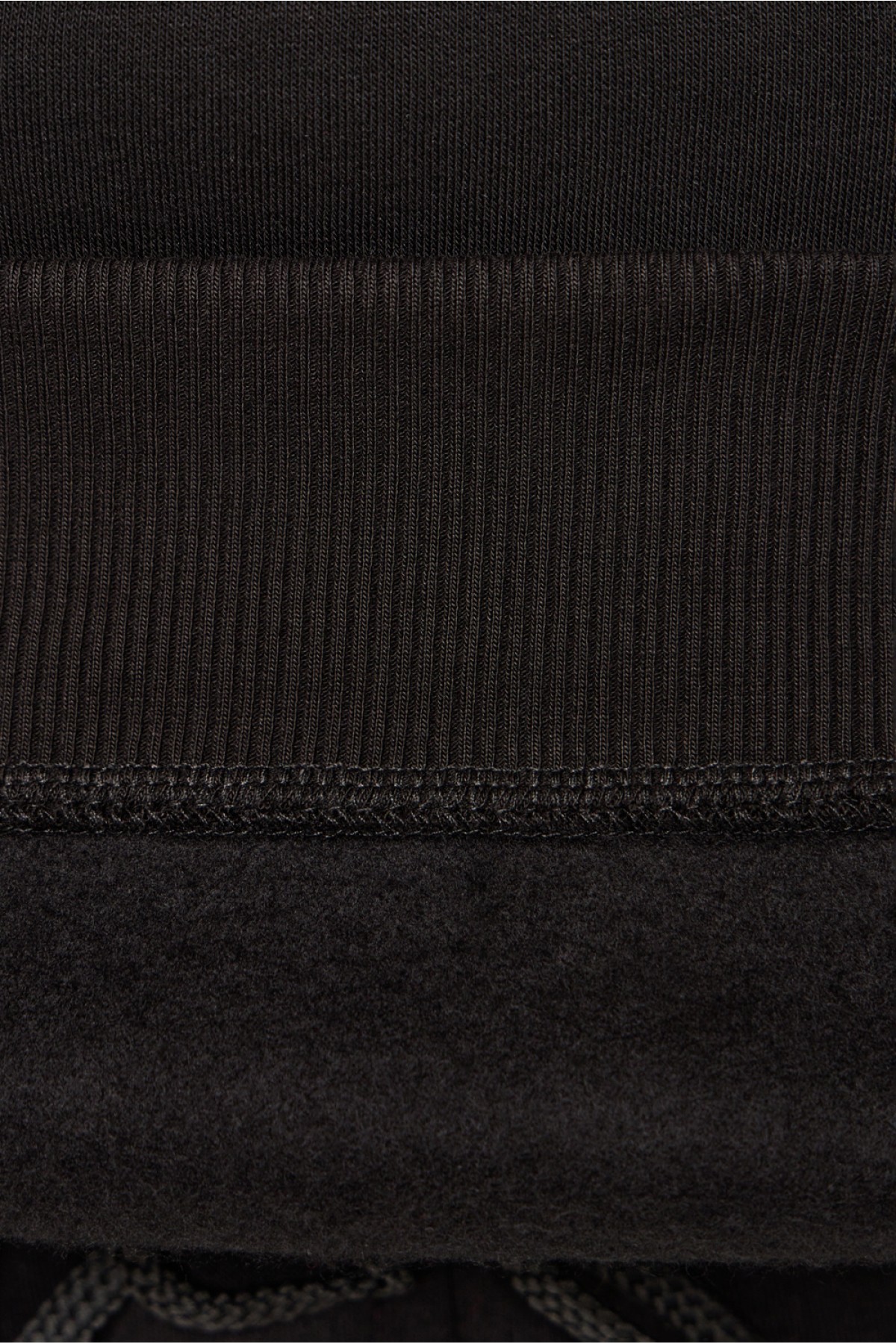 Спортивный костюм черный худи и брюки премиум утепленные | Premium tracksuit Black color — фото 14