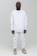 белые спортивные брюки с начесом зимние утепленные