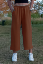  Culottes camel 320 XS-38-40-Woman-(Женский)    Теплые брюки кюлоты женские кэмэл демисезон 