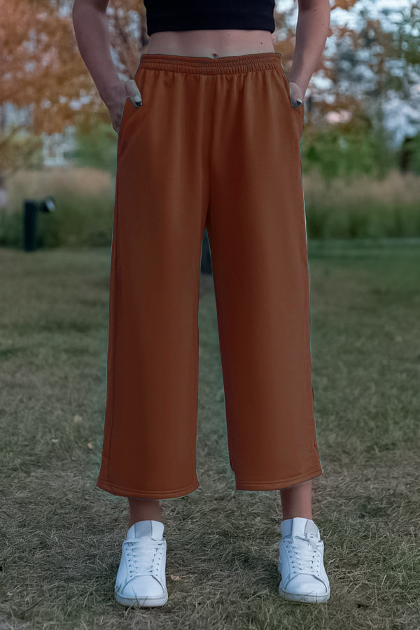  Culottes camel 320 XS-38-40-Woman-(Женский)    Теплые брюки кюлоты женские кэмэл демисезон 