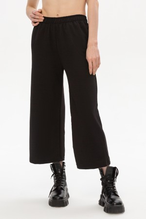 Брюки кюлоты черные женские