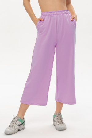 Брюки кюлоты лавандовые женские