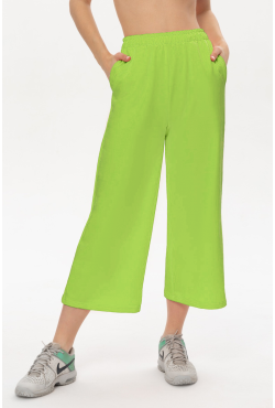 Брюки кюлоты салатовые женские летние Брюки кюлоты салатовые женские летние