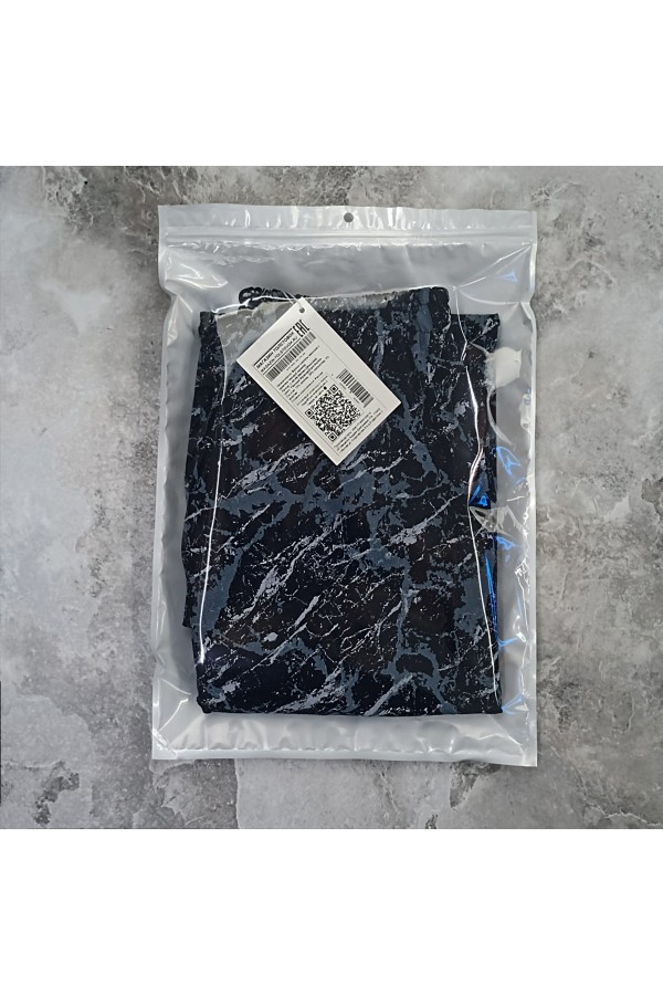 Брюки кюлоты женские с принтом темный мрамор   Магазин Толстовок Кюлоты летние 240 гр/м