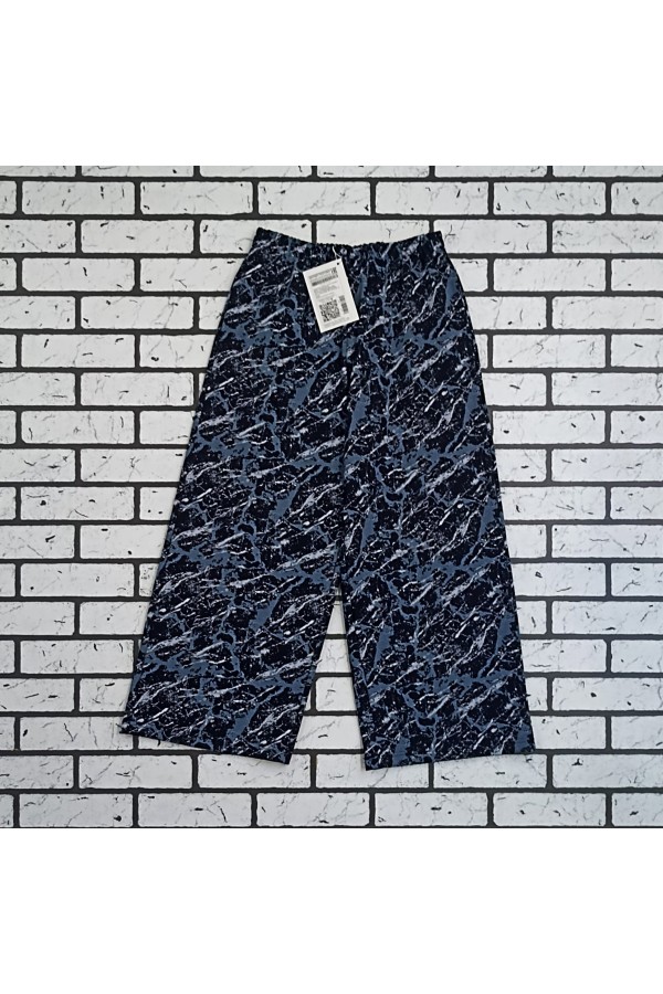 Брюки кюлоты женские с принтом темный мрамор   Магазин Толстовок Кюлоты летние 240 гр/м