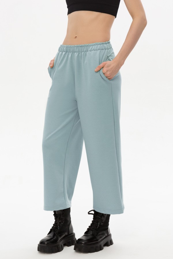  Culottes niagara summer S-40-42-Woman-(Женский)    Брюки кюлоты голубые Ниагара женские 