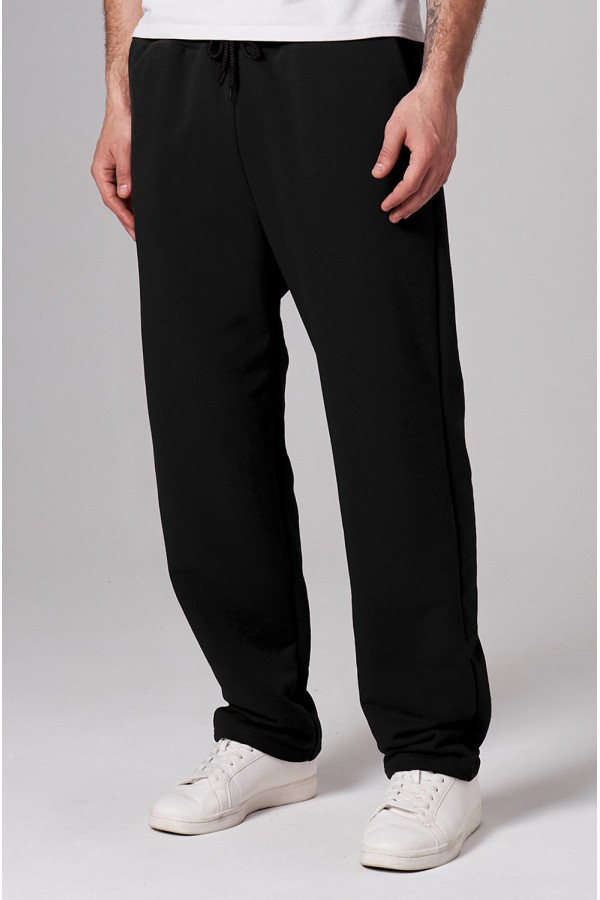  Premium Sports Pants black man dg basic S-46-Unisex-(Мужской)    Мужские плотные спортивные брюки демисезонные basic черный цвет 