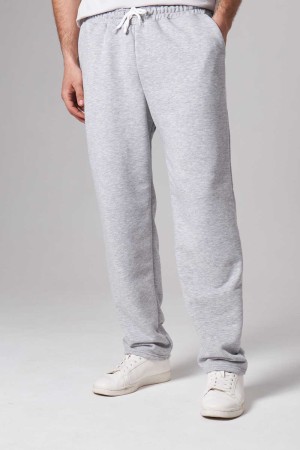 Мужские плотные спортивные брюки демисезонные basic цвет серый меланж