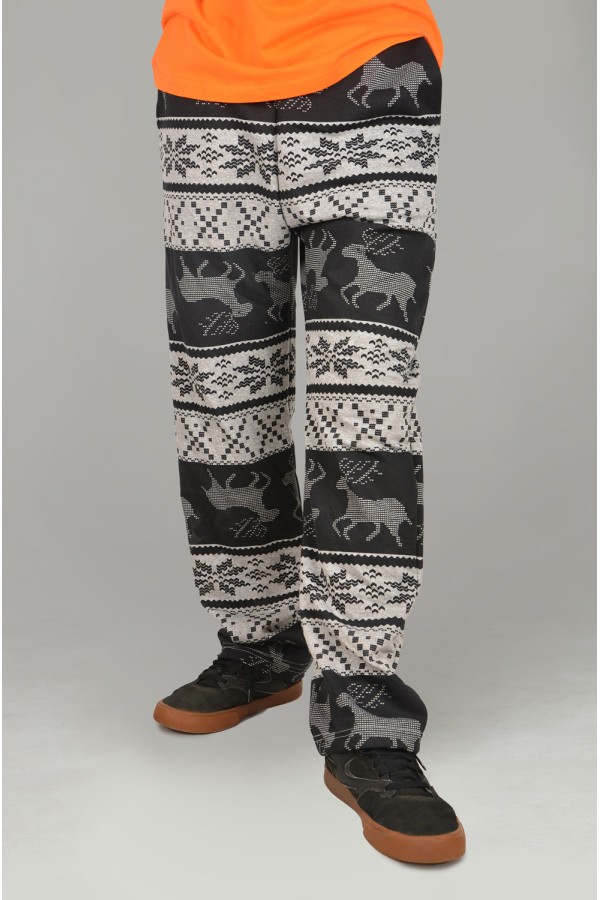 Мужские плотные спортивные брюки демисезонные/зимние basic с принтом Олени   Магазин Толстовок Спортивные брюки мужские демисезонные с подгибом снизу BASIC