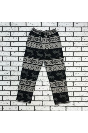 Мужские плотные спортивные брюки демисезонные/зимние basic с принтом Олени