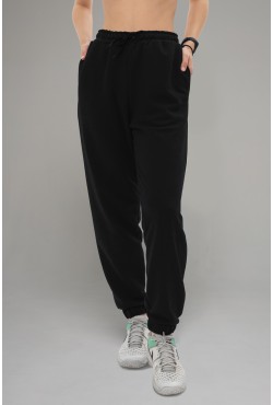 Женские спортивные брюки демисезонные черные