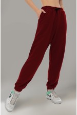  Woman bordo pants demiseason XL-46-48-Woman-(Женский)    Женские спортивные брюки демисезонные бордовые 