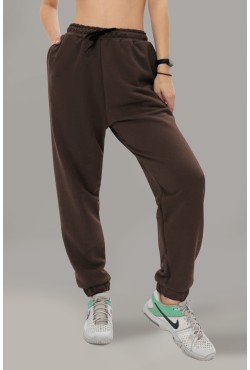 Женские спортивные брюки демисезонные коричневые